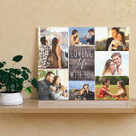 Impressão Em Tela Amando a vida com você 7 Fotografias Collage - Mad<br><div class="desc">Canvas rustica que você pode personalizar com 7 de suas fotos favoritas. O modelo está pronto para que você adicione suas fotos, trabalhando no sentido dos ponteiros do relógio a partir de cima à esquerda. Suas fotos estão posicionadas sobre o fundo do olhar de madeira sertaneja, que é visível nas...</div>