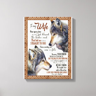 Impressão Em Tela Amante De Esposa... Para Minha Esposa Eu Te Amo Pa
