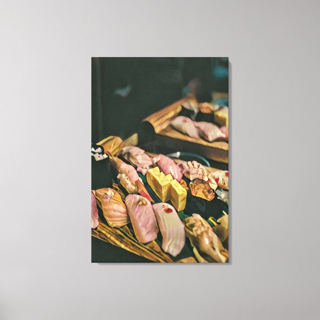 Impressão Em Tela Amante de sushi da comida asiática (Frente)