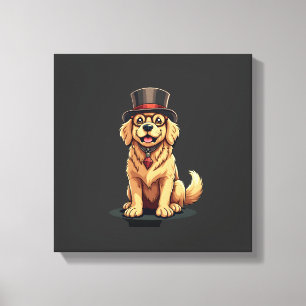 Impressão Em Tela Amante do Golden Retriever Cachorro Golden Retriev