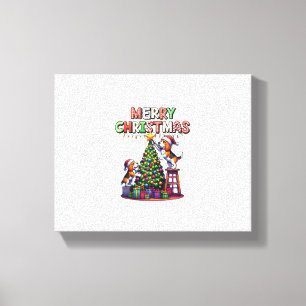 Impressão Em Tela Amantes de os animais De Pet Xmas Beagle Cães Deco