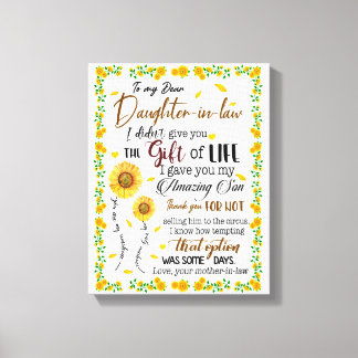 Impressão Em Tela Amantes Filhos | À Minha Querida Filha De Direito