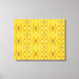 Impressão Em Tela Amarelo Azul em Execução