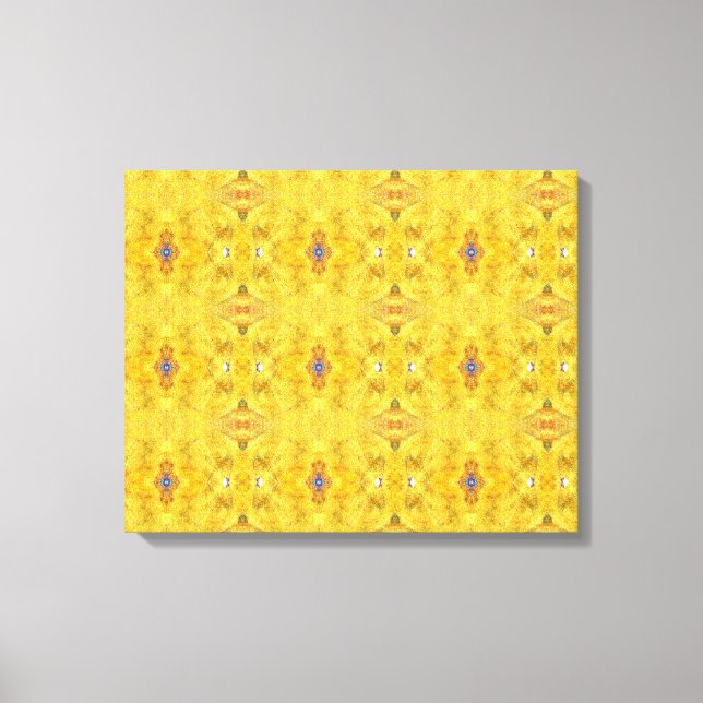 Impressão Em Tela Amarelo Azul em Execução (Frente)