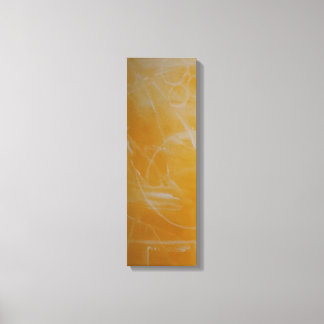 Impressão Em Tela Amarelo com tela branca Abstrato