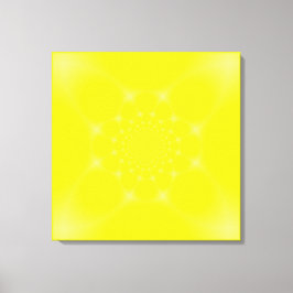 Impressão Em Tela Amarelo Espelhado