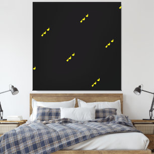 Impressão Em Tela Amarelo Moderno Divertido