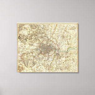 Impressão Em Tela Ambientes de Londres