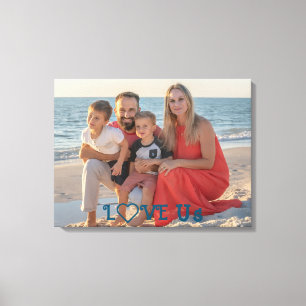 Impressão Em Tela "AMe-nos" Foto de Família em Tela Esticada