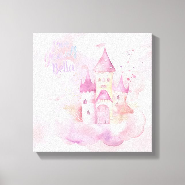 Impressão Em Tela Ame-se personalizável (Frente)