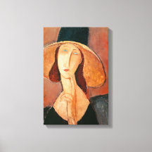 Amedeo Modigliani - Jeanne Hebuterne com Chapéu Gr