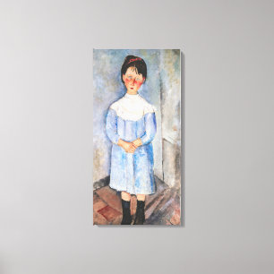 Impressão Em Tela Amedeo Modigliani - Menina de Azul