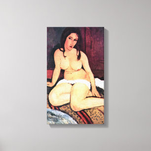 Impressão Em Tela Amedeo Modigliani - Mulher Sentada