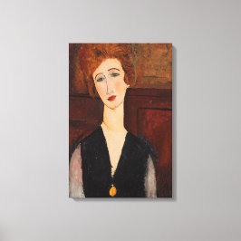 Impressão Em Tela Amedeo Modigliani - Retrato de uma Mulher