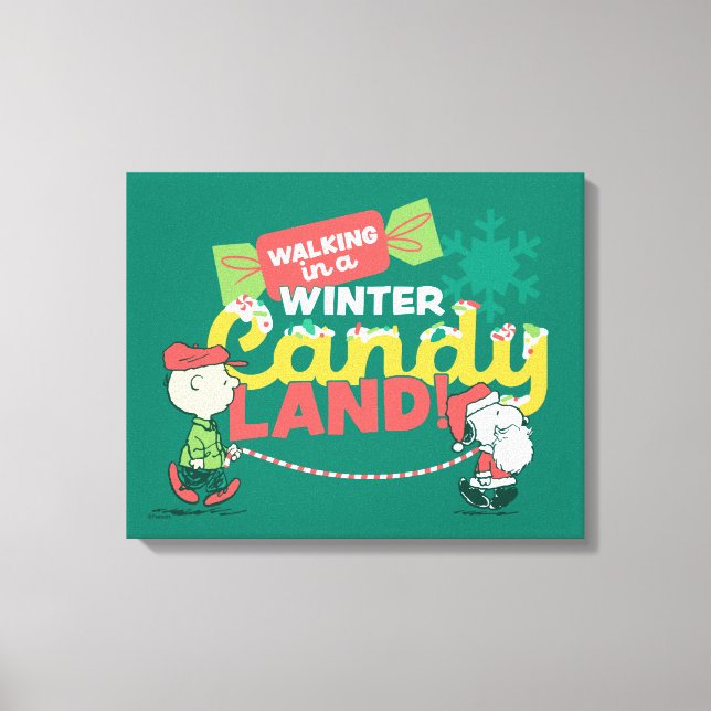 Impressão Em Tela Amendoins | Caminhando Em Uma Terra De Bolinhos De (Frente)