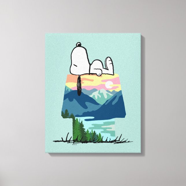 Impressão Em Tela Amendoins | Snoopy Dog House Ficar Selvagem (Frente)