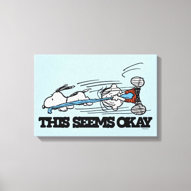 Impressão Em Tela Amendoins | Snoopy & Linus (Frente)