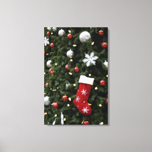 Impressão Em Tela America do Norte. Decorações do Natal na árvore