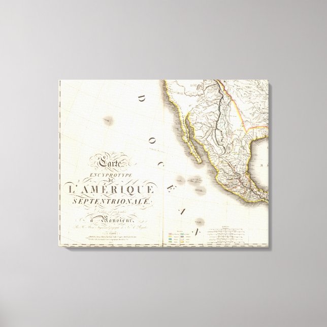 Impressão Em Tela América do Norte Sudoeste (Frente)