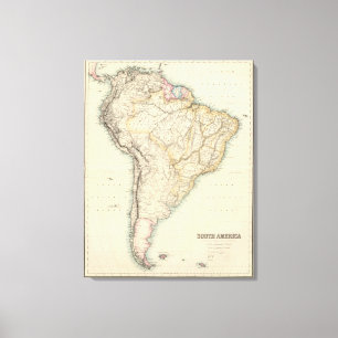 Impressão Em Tela Ámérica do Sul 30