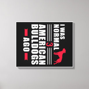 Impressão Em Tela American Bulldog Wall Art Presente de citação