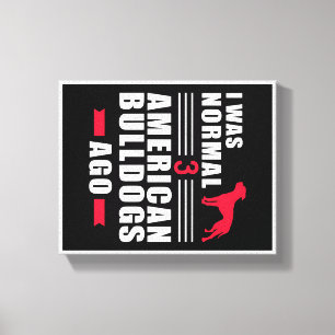 Impressão Em Tela American Bulldog Wall Art Presente de citação