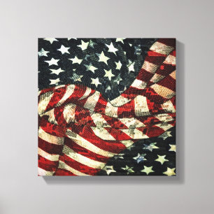 Impressão Em Tela American Flag-Camouflage por Shirley Taylor