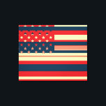 Impressão Em Tela American Flag Pop Art<br><div class="desc">American Flag Pop Art. Design está disponível em outros produtos.</div>