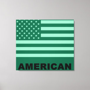 Impressão Em Tela American Flag Pop Art 4°