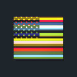 Impressão Em Tela American Flag Pop Art 6°<br><div class="desc">American Flag Pop Art. Design está disponível em outros produtos.</div>
