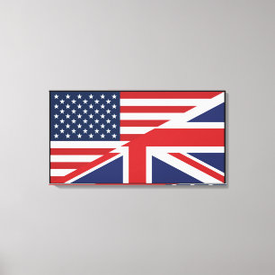 Impressão Em Tela Americano - bandeira combinada Ingleses