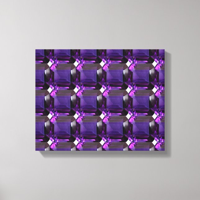 Impressão Em Tela Ametyst Gemstone Purple (Frente)