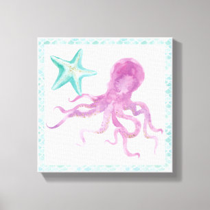Impressão Em Tela Amigos da sereia V