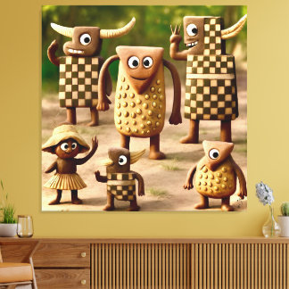 Impressão Em Tela Amigos ímpares - Poster do Clan do Verificador de 