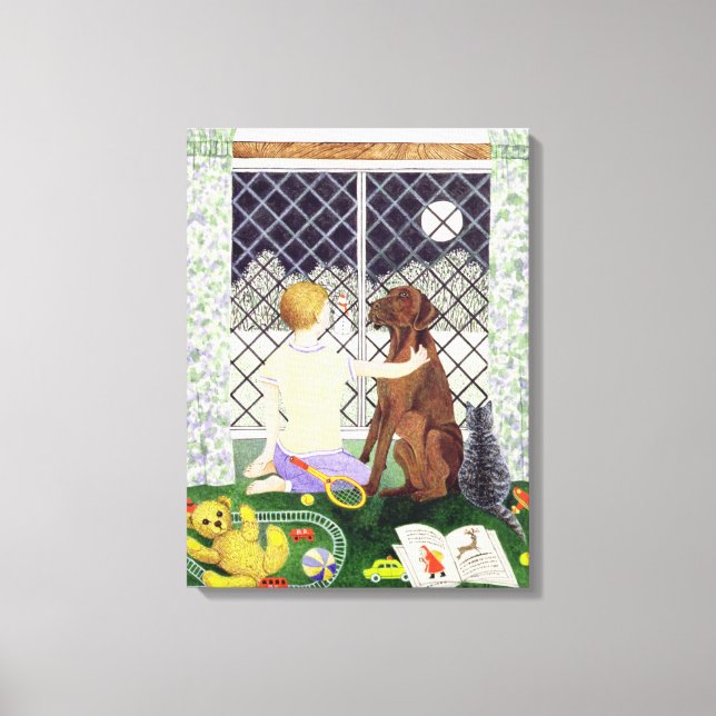 Impressão Em Tela Amigos para sempre (Frente)