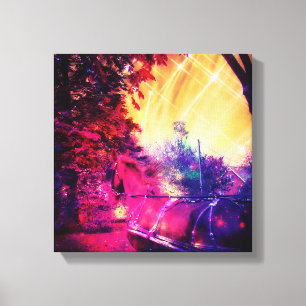 Impressão Em Tela Amish Horse e Buggy Fun Digital Art