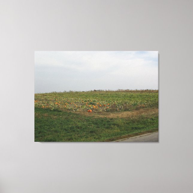 Impressão Em Tela Amish Pumpkin Patch Fazenda Fotografia Wall Art (Frente)