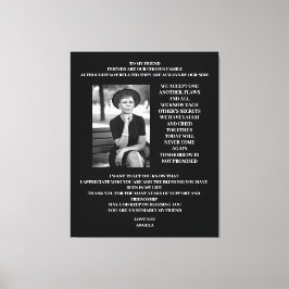 Impressão Em Tela Amizade