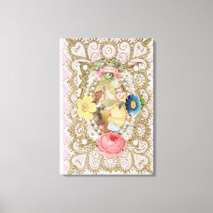 Impressão Em Tela Amizade, cartão dos namorados, c.1870 (litho o da