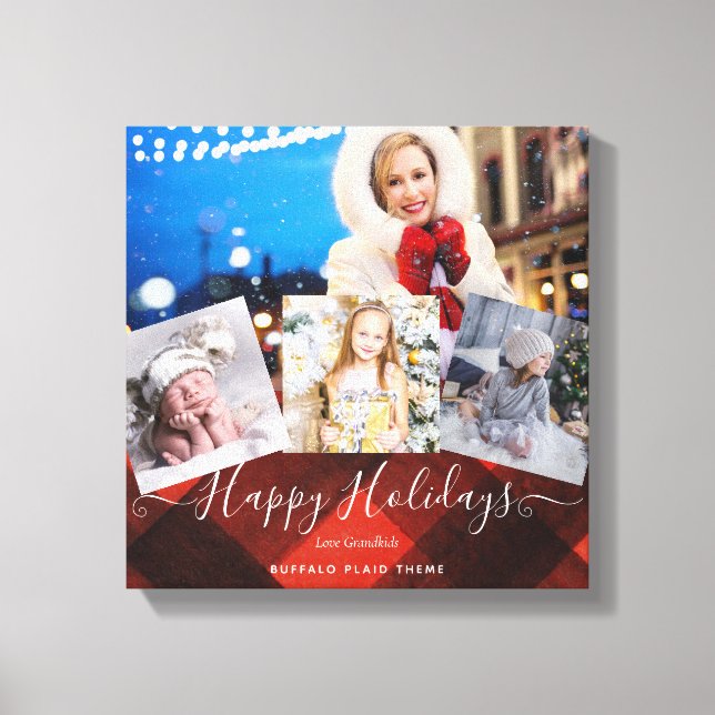 Impressão Em Tela Amo A Minha AVÓ - FOTO, COLAGEM, Dom Avô (Frente)