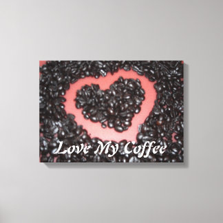 Impressão Em Tela Amo Meu Café