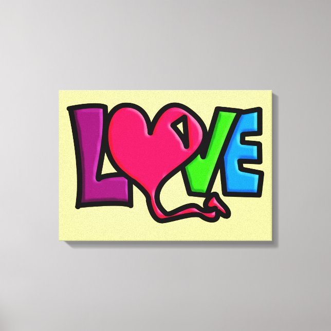 Impressão Em Tela Amor (Frente)