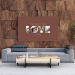 Impressão Em Tela Amor 4 foto simples, cânva de presente personaliza<br><div class="desc">Ame 4 fotos simples de aniversário personalizado moderno,  casamento,  aniversário ou presente de Natal para aquele que você ama.</div>