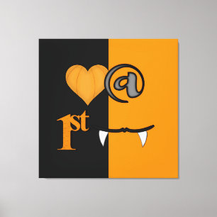 Impressão Em Tela Amor Ao Primeiro Bite No Dia Das Bruxas
