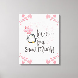 Impressão Em Tela Amor - Bonitas Crianças Penguin Personalizadas