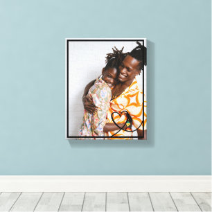 Impressão Em Tela Amor coração personalizado foto personalizada feit