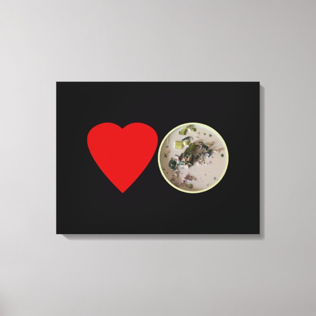 Impressão Em Tela Amor Curry Verde Tailandês.. Comida da rua Tailând (Frente)