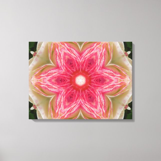 Impressão Em Tela Amor de Dentro da Flor Mandala (Frente)