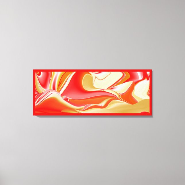 Impressão Em Tela Amor e Abstrato 3D Rainbowart Dourado (Frente)