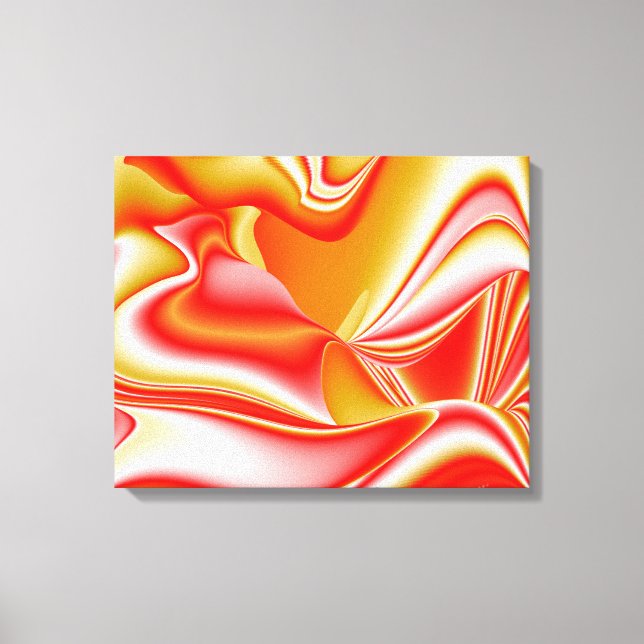 Impressão Em Tela Amor e Abstrato 3D Rainbowart Dourado (Frente)